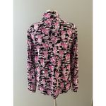 IBKUL 1/4 Zip Top Size L Pink Black Sammy Kitty Cat Mesh Inset UPF50 Golf Tennis Size L Photo 3