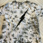Chrldr Women’s Tie Dye and Splatter Lightning Bolt Wide T Photo 0