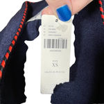 Anthropologie Rosie Neira Military Sweater Blazer Jacket Wool Navy Blue Size XS Photo 7