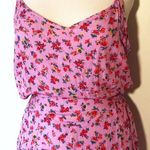 Floral Pockets Boho Romper Pink Size M Photo 1