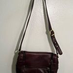 Vintage Stone Mountain Leather Handbag Dark Brown Photo 7