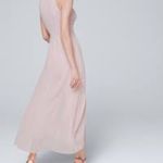 White House | Black Market WHBM S/L Keyhole Jumpsuit w/ Overlay in Cottage Rose sz 00 NWT Photo 2