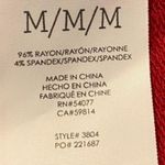 CAbi Style 3804 Tess Knit Top Tie V Neck Firebrick Red Size Medium Photo 7