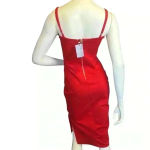 Lulus Paulina red bodycon mini dress adjustable spaghetti straps Photo 4