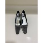 Stuart Weitzman slate gray silver shimmer evening heels pumps size 6 Photo 1