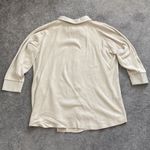 Sioni Faux Leather Trim Longline Button Down Cardigan Sweater, 2X Photo 1