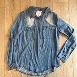 Lane Tree Women’s Denim Kara Button Down Sz Lg​ Blue Photo 0