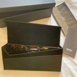 Christian Dior Dior VeryDior1 chrome tipped tortoise & blue tint angled arms cat eye sunglasses Photo 10