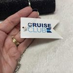 Norwegian Cruise Club Black Shiny Formal Clutch Purse With Removable Chain Silver Photo 11