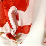 Vintage Vera Neumann 70s Disco Butterfly Collar Floral Button Down Blouse small White Photo 4