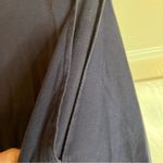 Eileen Fisher  Cold Shoulder T Shirt Dress Navy‎ Size Medium Soft Comfy Career Photo 3