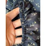 Few Moda Dress Women XL Navy Blue Floral Smocked Square Neck Midi Boho Cottage Photo 7