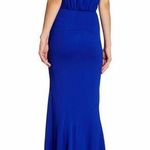 Nicole Miller  Cowl Neck Seamed Gown in Royal Blue Photo 1