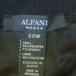 Alfani  Skirt 20W Black Pencil Skirt Texture Stripes Lined Back Zip Photo 2