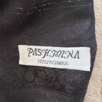 Elegant Black Pashmina Scarf with Floral Embroidered Design Photo 1