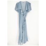 & Other Stories & Other Stories Floral Wrap Midi‎ Dress 10 Blue Photo 2