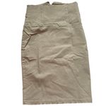 Buttons VALIA Women's Khaki High Waist Pencil Skirt with Gold Size S Photo 1