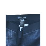 David Lerner Croc Barlow Black Leather Leggings Medium Photo 4