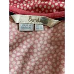 BODEN Pink Polka Dot Viscose Blouse Scoop Neck 3/4 Sleeve Women's UK‎ 20 US 16 Size 16P Photo 2