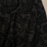 Peck & Peck  Brocade Embossed Velvet Jacquard Weave Pants Size 4P Dark‎ Goth Photo 6