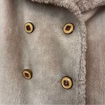 Cream Fur Vintage Long Coat Tan Size L Photo 7