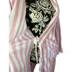 PJ Couture Striped Fleece Bath Robe Sleepwear Pajamas Pink Size L Photo 4