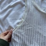 Sandro Paris Womens Size 2 Tank Top Blouse White Striped Viscose Office Business Photo 9