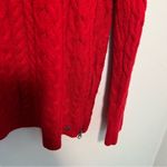 American Eagle  Crewneck Cableknit Sweater Red Photo 8