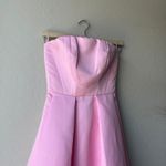 NEW Pinko Digimond‎ Pink Strapless Satin Pleated High Photo 3