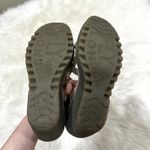 Fly London  Yadi Peep Toe Leather Wedge Sandal Sz 8.5 Photo 5