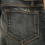 J Brand Flare Leg Jeans Blue Dark Wash Fading Whiskering Wide Leg Tall Photo 4