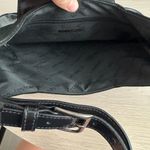 A. Testoni Suede And Patent Leather Black Shoulder Bag Photo 3