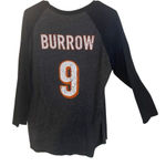 Majestic threads size 2X 3/4 sleeve Bengals Joe burrow #8 graphic tshirt Photo 0