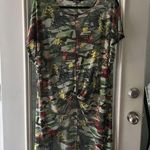 Top Fashion Of New York Women’s MIDI Dress 2X Mesh Camouflage Y2K Swim Cover Up Size XXL Photo 0