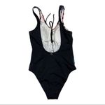 PINK - Victoria's Secret Victorias Secret Pink Swim Suit Womens XS One Piece Multicolored Stripe Lace Up‎ Photo 1