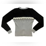 No Boundaries Vintage  Y2K Cardigan Size M Juniors Gray Black White Green Photo 8