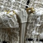 Forever 21 Tweed Mini Shift Dress Checkered Plaid Pockets Preppy Cream M Photo 2