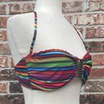 BECCA by Rebecca virtue  colorful striped bikini top / L / Excellent condition Photo 4