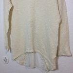 Prómesa Promesa Cream Knit Sweater Lace Trim Hi-Low Hem VNeck LongSleeve Top sizeL (293) Photo 1