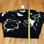 Ted Baker  NWT‎ Black Ruthii Print Cropped Sweatshirt Size 2 (6 Equivalent) Photo 7
