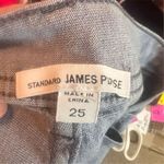 James Perse  Women's‎ Linen Cargo Pants Size 25 Blue Casual Mid-Rise Gorpcore Photo 6