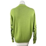 Andreilee Womens Green Dinosaur Print Button Pocket Oversized Cardigan Sweater L Size 8 Photo 1