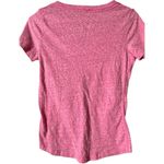 Aeropostale  Women's Pink V Front Short Sleeve Graphic Logo Tee Sz S Photo 3