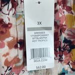 New Directions Curvy Soft Blossom Floral Strappy Dress Size 3X NWT Pink Photo 7