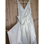 Lulus NWT Blissfully Beloved Ivory Backless A-Line Bow Maxi Dress Bridal Size M Photo 7
