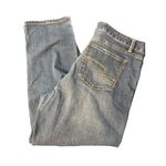 Time & Tru  Distressed Straight Blue Jeans Denim Plus Size 18 Zipper Womens Photo 4