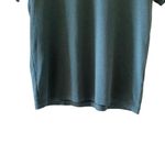 EAC Luxury Solid Green Short Sleeves Cotton V Photo 3