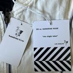 Free People New Sandrine Rose by  off white Women’s Moto Jacket size Small Photo 3