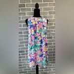 Lilly Pulitzer  BLYTHE TANK DRESS MINI CASA AZUL FLORAL PRINT WOMENS SIZE LARGE Photo 4