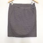 Toad & Co  Transita Skirt Striped Black White Photo 3